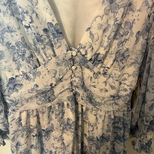 Altar’s State Blue floral summer dress